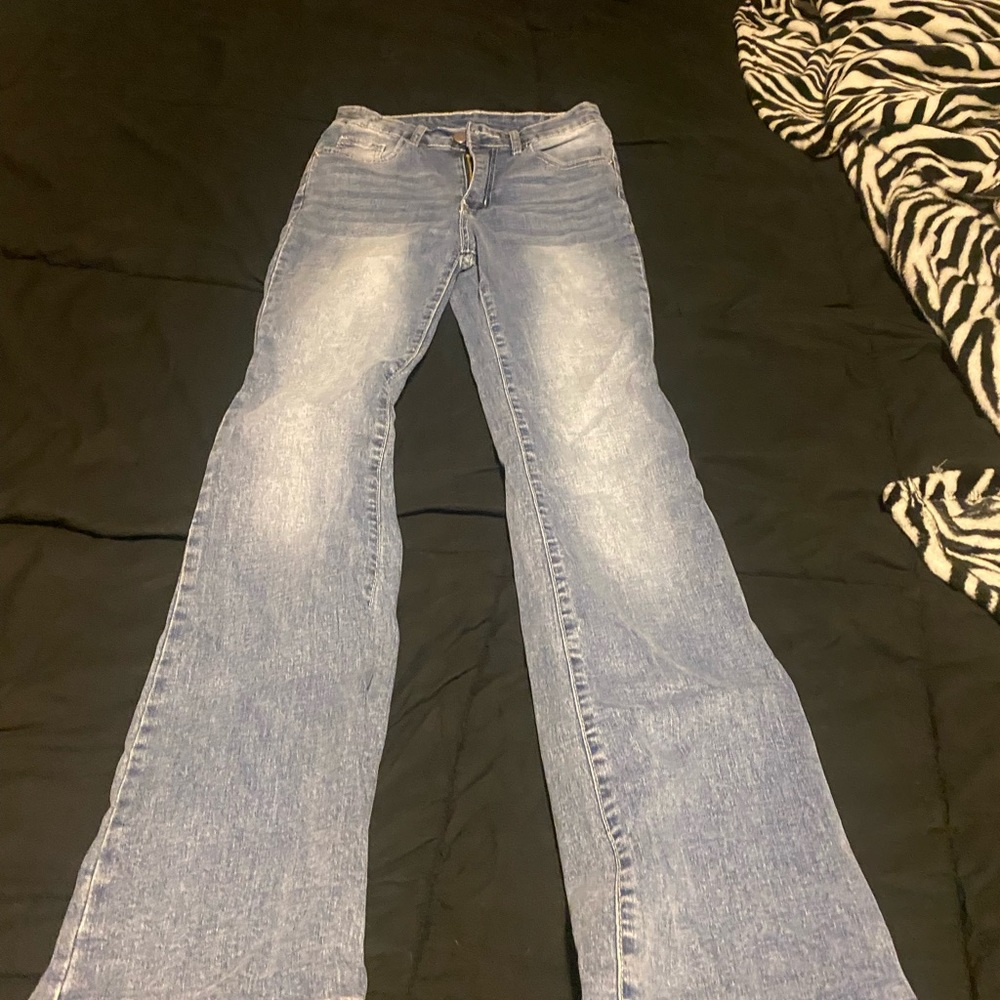 bootcut pocket rhinestone jeans size xs